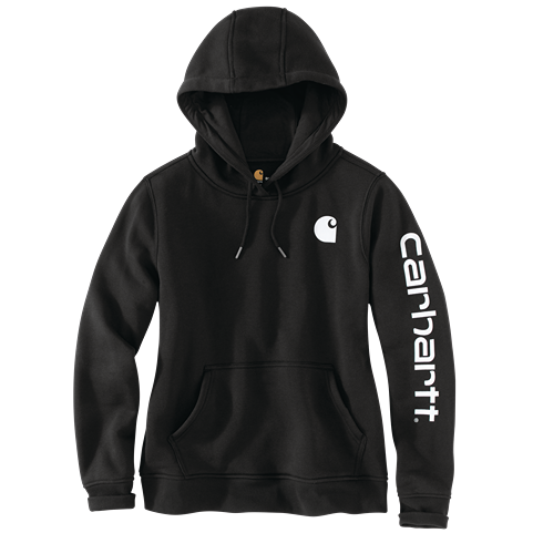 Carhartt Women's Relaxed Fit Midweight Logo/Sleeve Graphic Hoodie