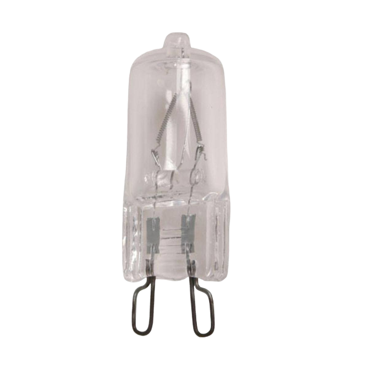 Clear T4 halogen bi-pin bulb with double loop filament for lighting and electrical home improvement applications