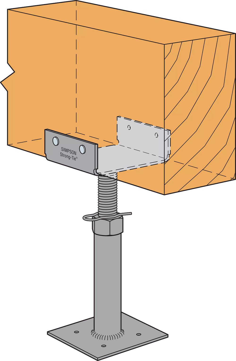 Simpson Strong-Tie Simpson J57 Floor Beam Lev. 5"-7"