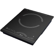 Compact black portable induction cooktop with touch controls in appliances and kitchenware collection under $100