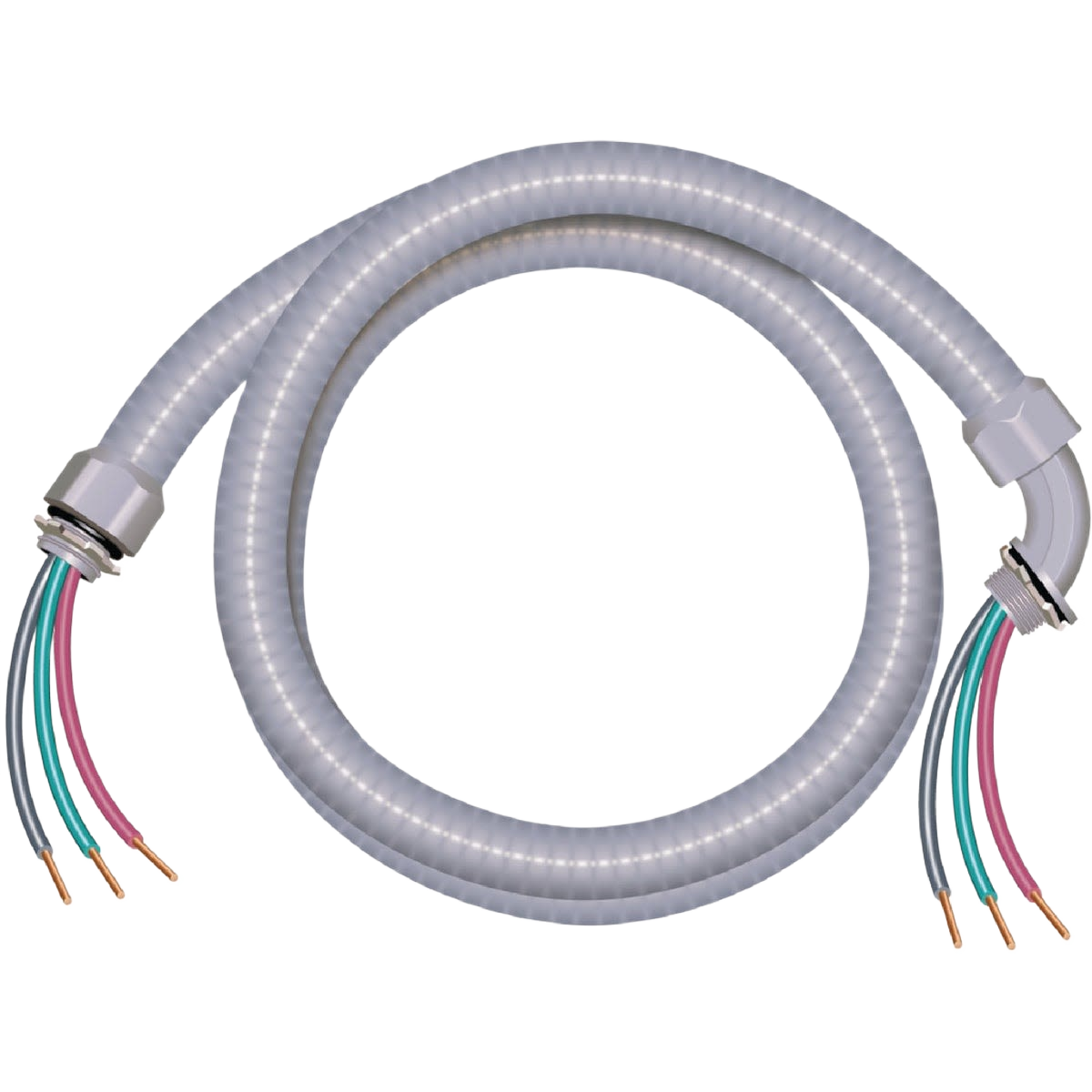 Flexible non-metallic pre-wired conduit with colored wires for electrical projects in home improvement and wiring tools collection