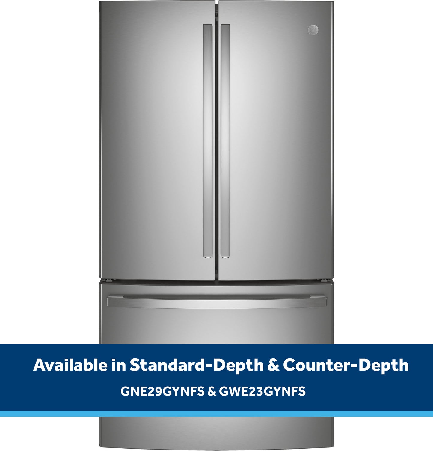 GE® ENERGY STAR® 23.1 Cu. Ft. Counter-Depth Fingerprint Resistant French-Door Refrigerator