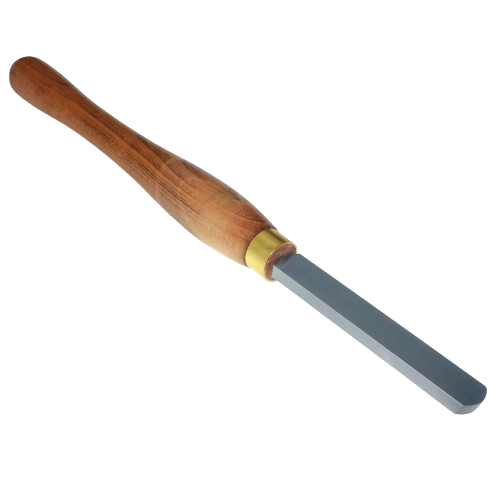 Woodworking round nose scraper with wooden handle and high speed steel blade for smoothing curved surfaces in tools collection
