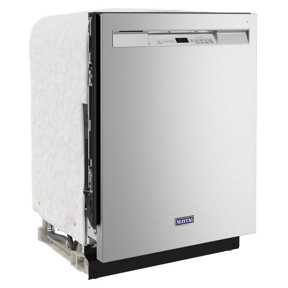 Stainless steel front control dishwasher with dual power filtration for dishwashers and kitchen appliance collections