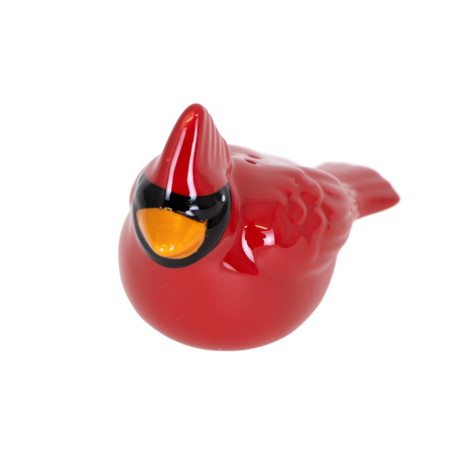 Glossy red ceramic cardinal-shaped shaker from Christmas kitchenware and kitchen gadgets under $50 collection