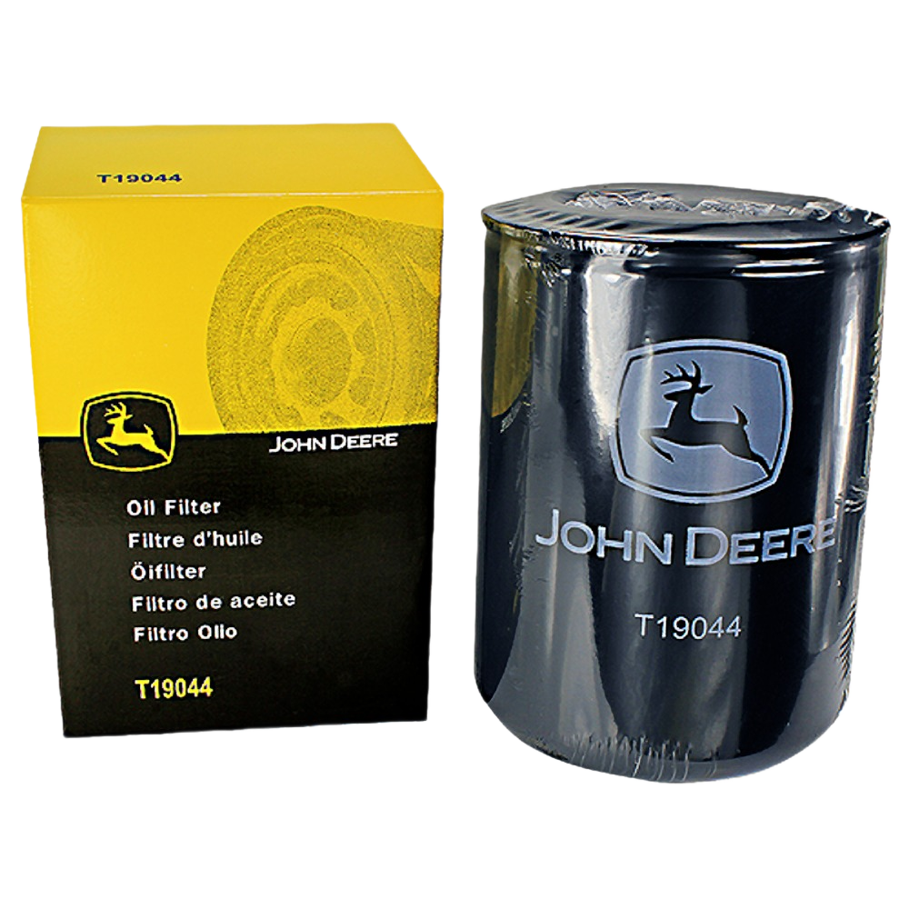 John Deere engine oil filter T19044 with branded packaging for motor oils and automotive parts under $50 collections