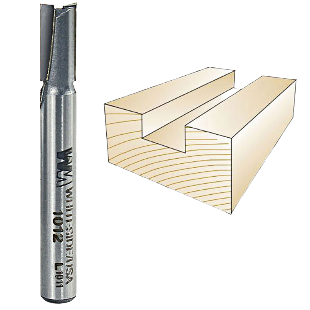Straight router bit for woodworking grooves and dados in tool accessories and power tool collections under $50
