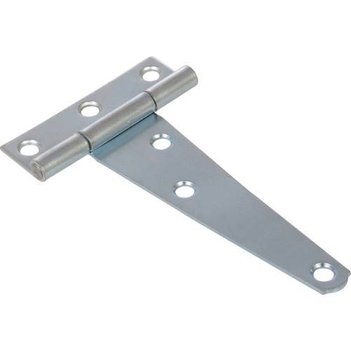 Zinc-plated light-duty T-hinge with multiple mounting holes for hardware and home improvement projects under $50 collections