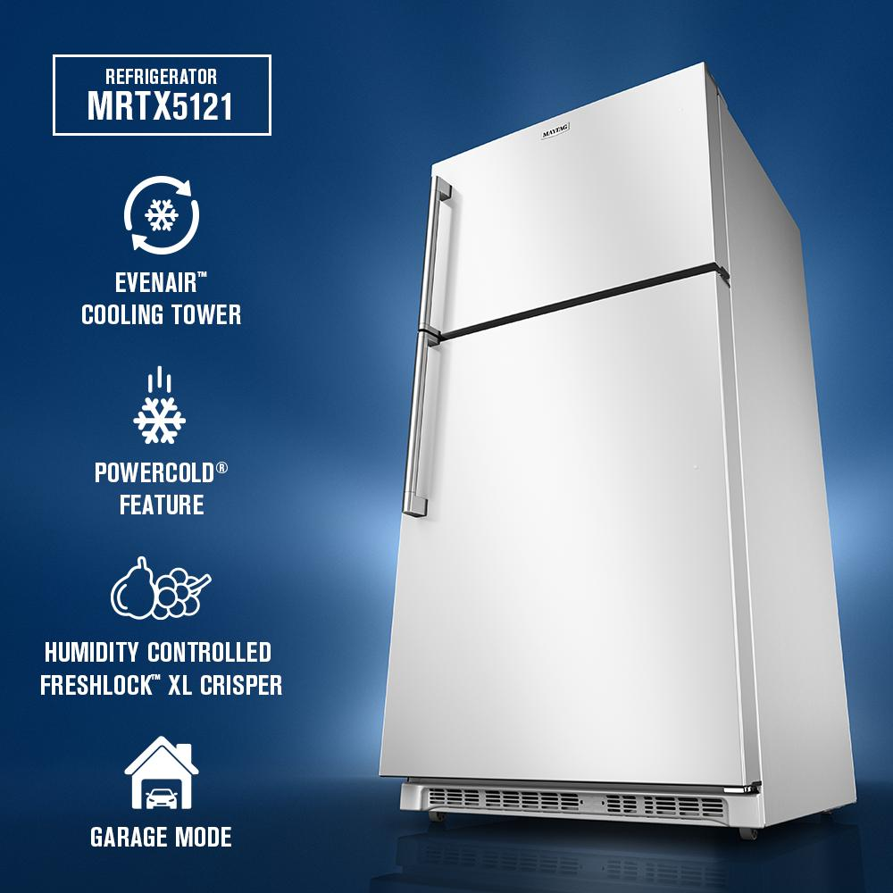 33-Inch Wide Top-Freezer Refrigerator with Garage Mode—21 Cu. Ft.
