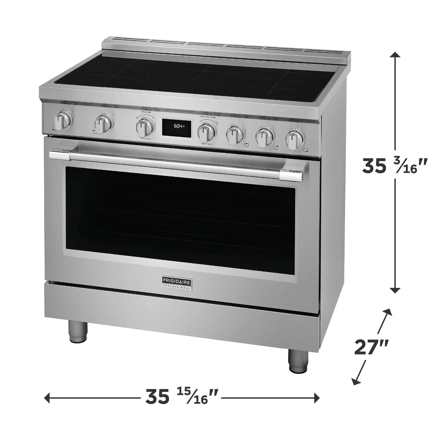 36" Induction Freestanding Range