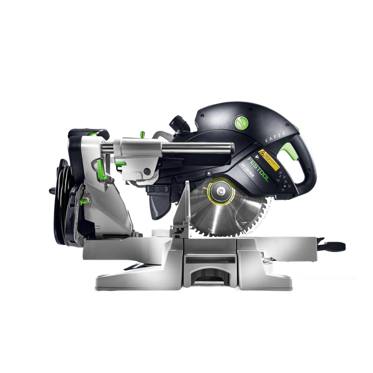 Professional sliding compound miter saw with precise cutting features, part of power tools and Festool saws collections