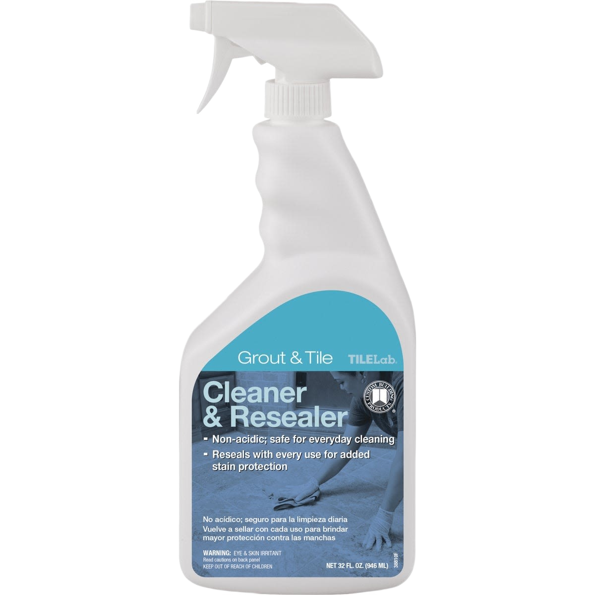 Spray bottle of tile and grout cleaner and resealer for floor care and surface prep in cleaning supplies under $50 collections