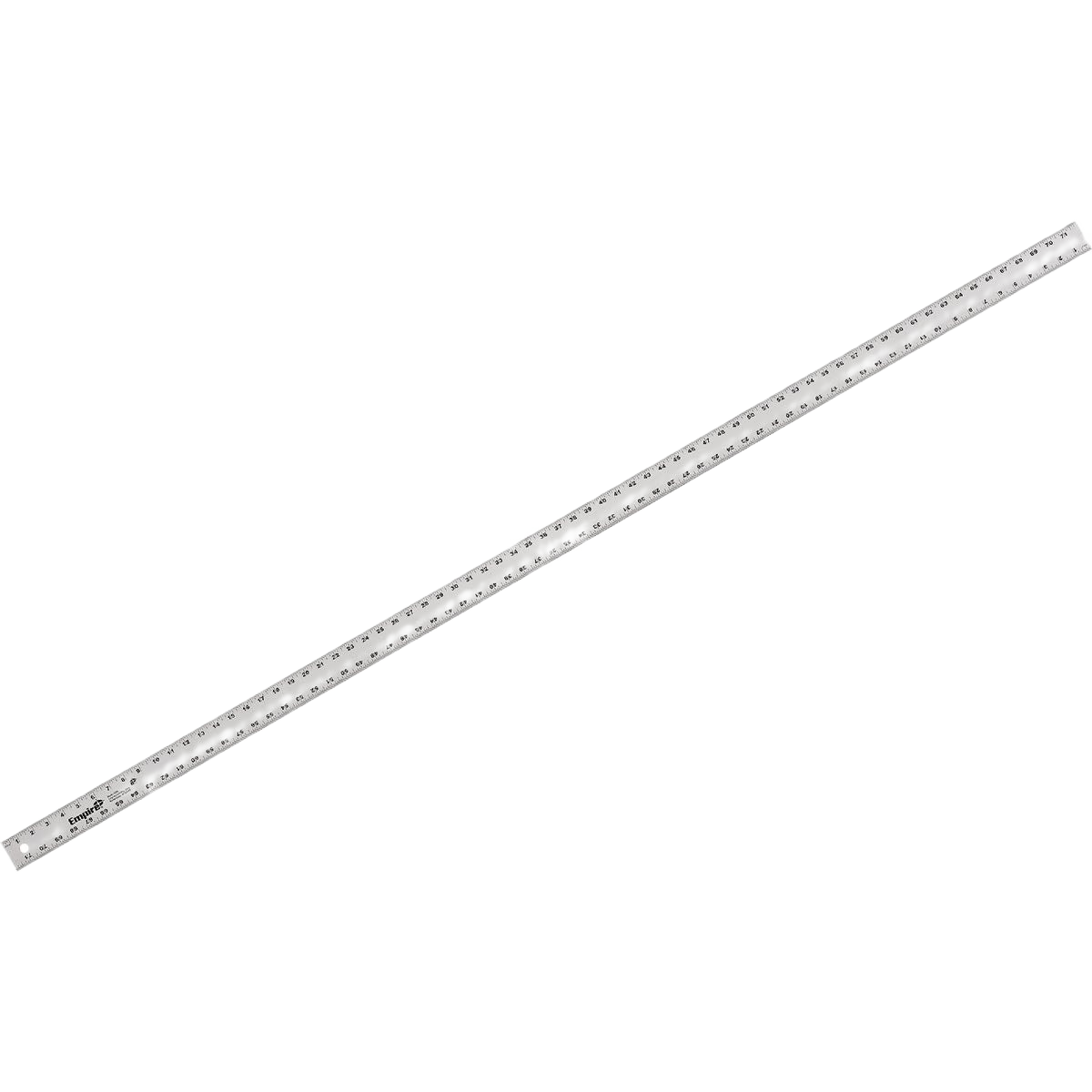 Heavy-duty aluminum straight edge ruler with detailed inch markings for precise woodworking and measuring tasks under $100 tools.