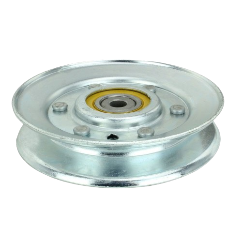 Metal pulley with central bearing designed for heavy-duty use in tools and home improvement projects
