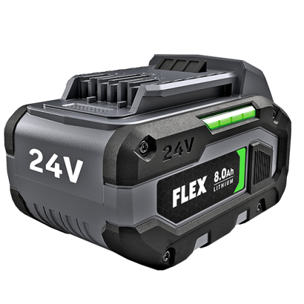 24V lithium-ion battery pack with 8.0 Ah capacity for power tool accessories in home improvement collections