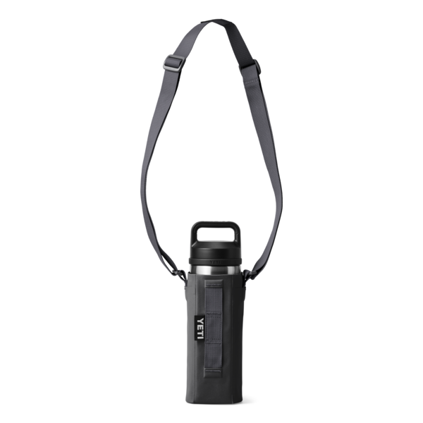 Small charcoal bottle sling with adjustable strap for hands-free carrying in outdoor living and under $50 collections