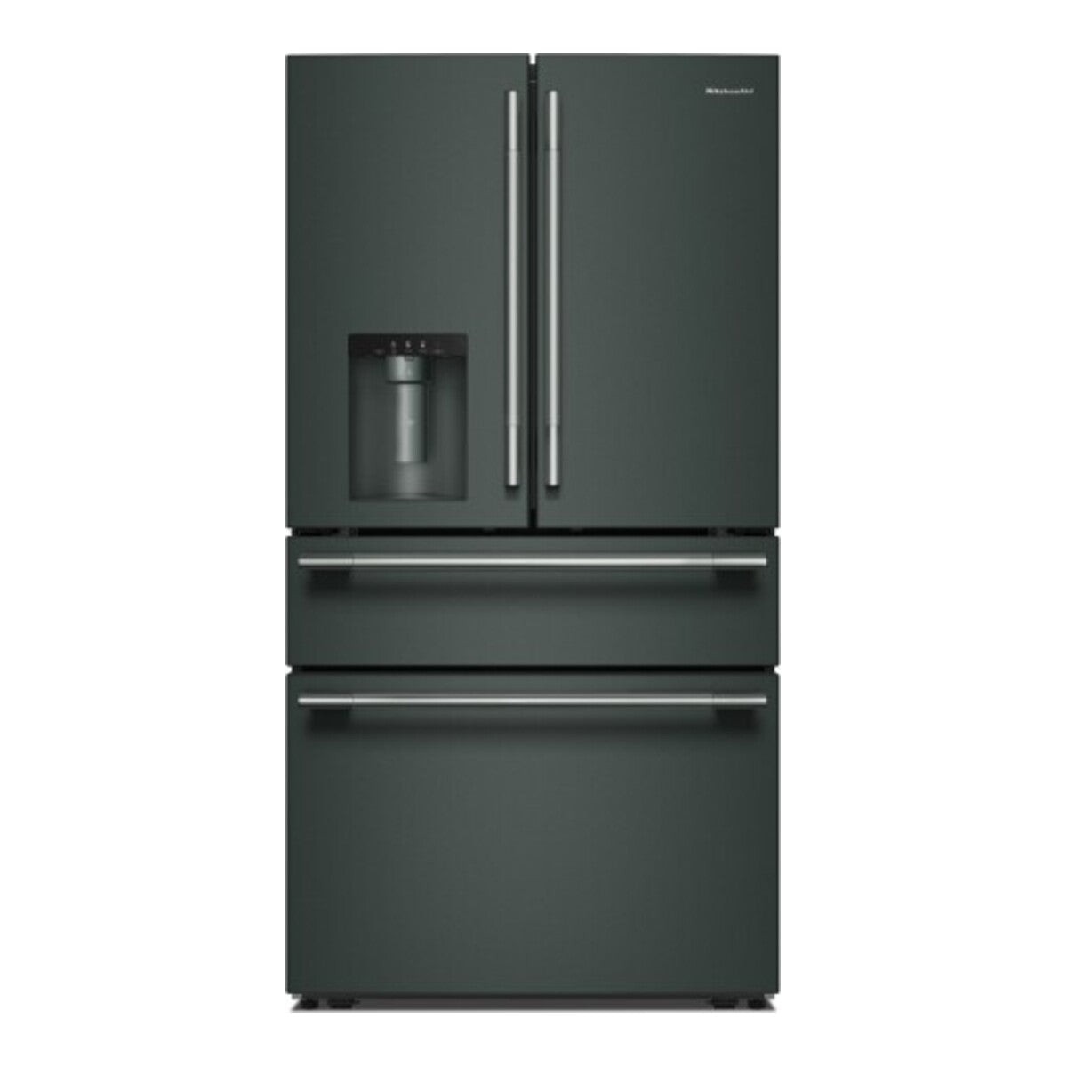 29 Cu. Ft. 36-Inch 4-Door French Door Refrigerator with Exterior Ice and Water Dispenser in Juniper