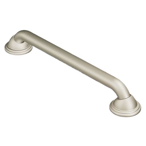 16-inch brushed nickel bathroom grab bar for safety and accessibility in home improvement and bath collections