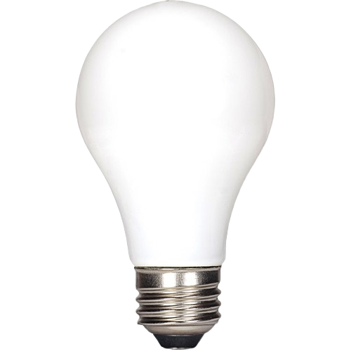 7.5 watt A19 LED soft white bulb with medium base for energy-efficient lighting in home improvement projects