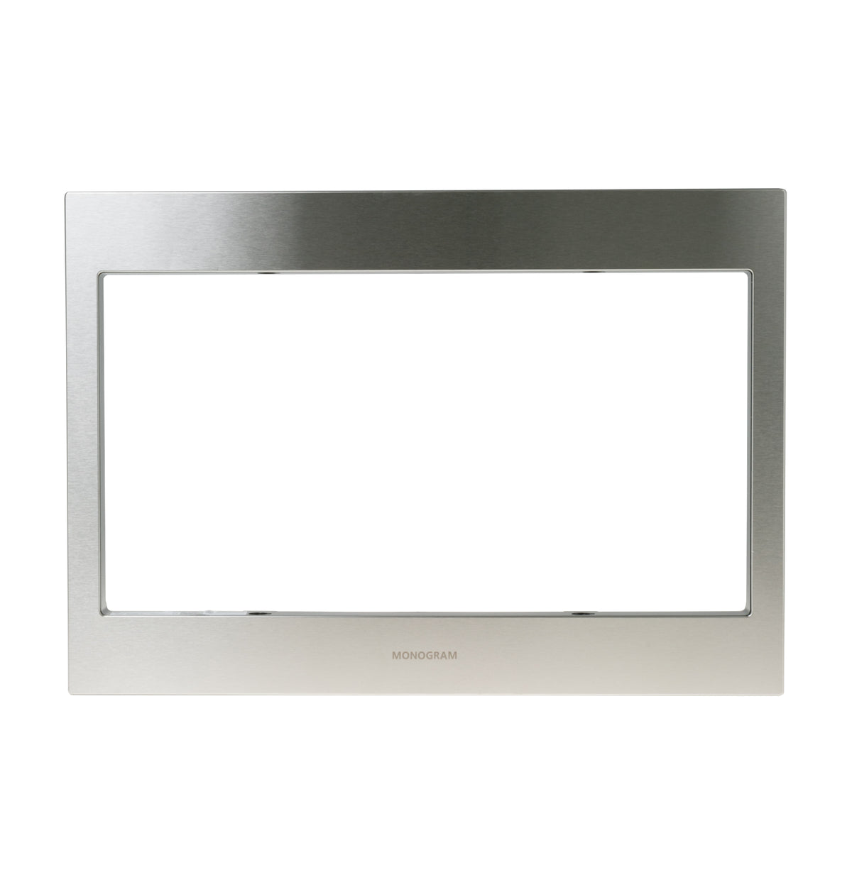 Stainless steel trim frame for 27-inch built-in microwave installation in kitchenware and appliances collections