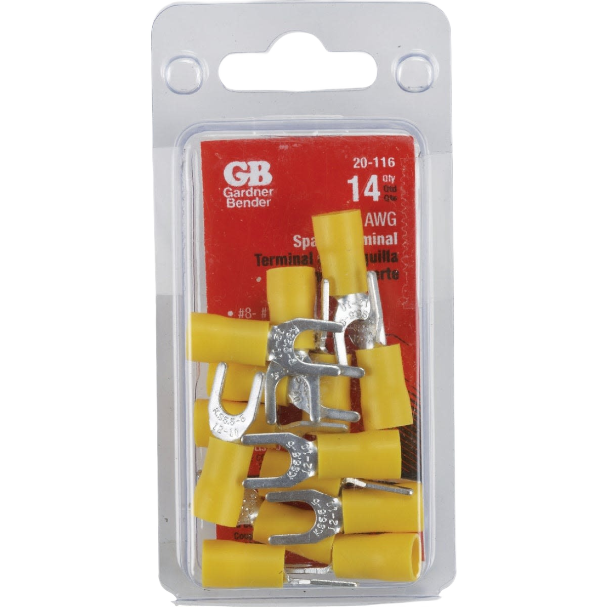 Pack of yellow insulated spade terminals for electrical wiring, suitable for home improvement and under $50 tools collection