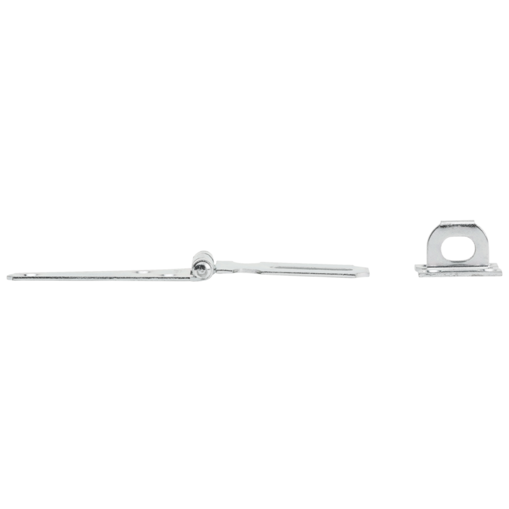 Steel hinge hasp with three offset screw holes for enhanced strength in door and gate accessories under $50 collection