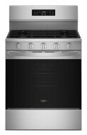 30-inch stainless steel gas range with Air Cooking Technology and EZ-2-Lift hinged grates in kitchen appliances collection