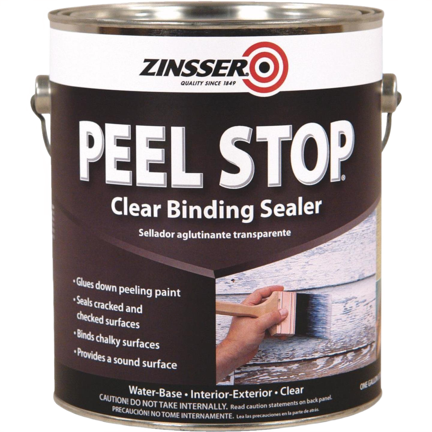 One gallon can of clear binding sealer for peeling paint primer in interior exterior paint and home improvement collections