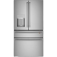 Stainless steel smart 4-door French-door refrigerator with external water dispenser from Refrigerators collection