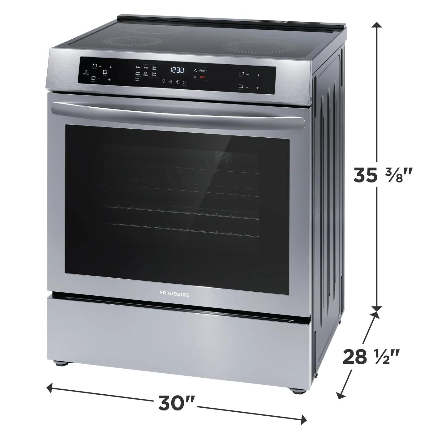 30" Front Control Induction Range with Convection Bake
