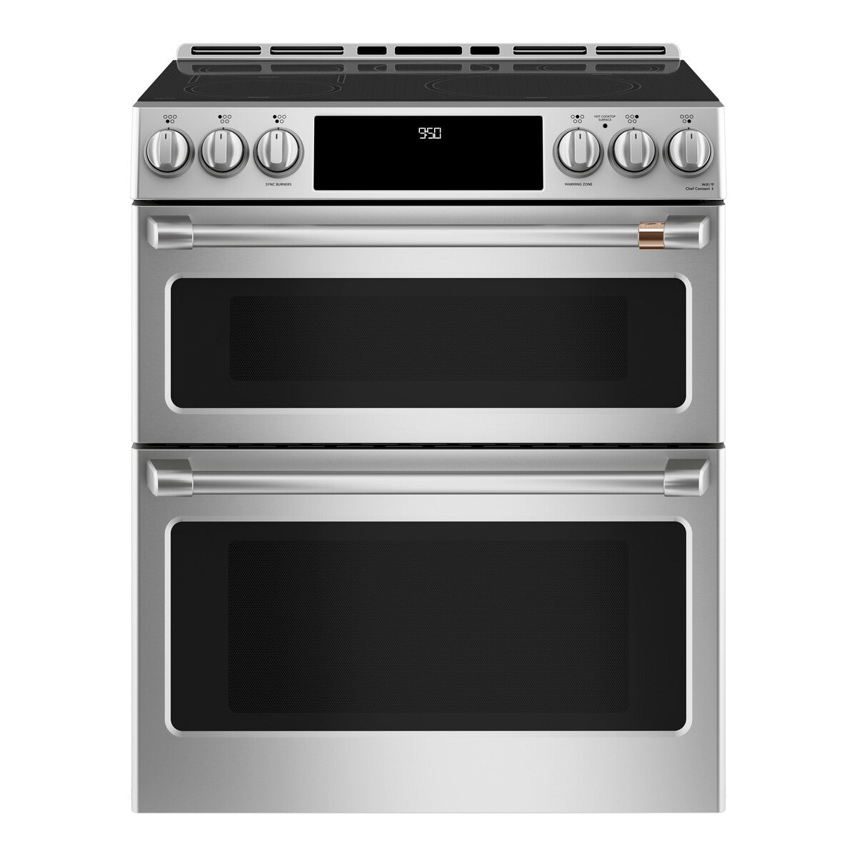 CAFÉ™ 30" Smart Slide-In, Front-Control, Induction and Convection Double-Oven Range