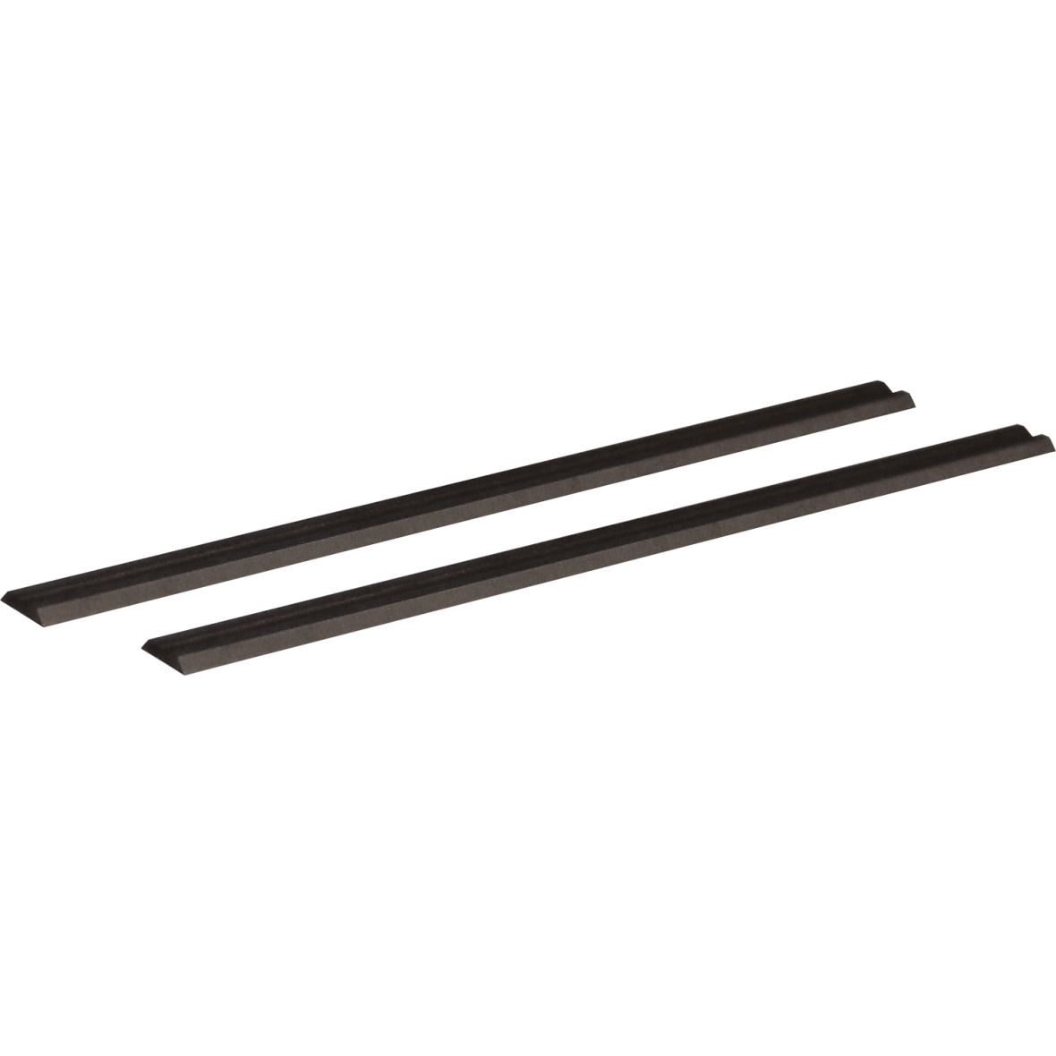Pair of 3-1/4 inch double-edged tungsten-carbide planer blades for woodworking tool accessories and home improvement tasks