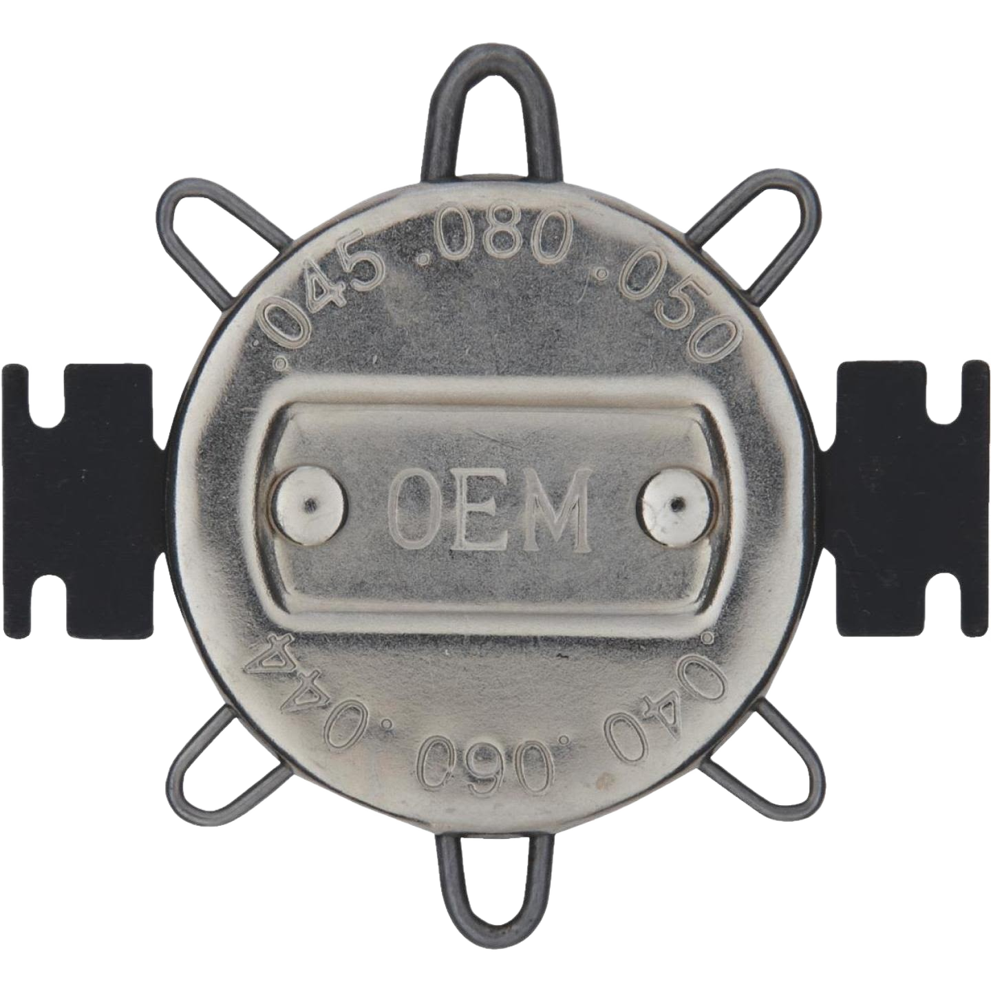 Metal wire loop spark plug gap gauge with multiple size settings for precise ignition adjustments in Parts & Lubricants collections