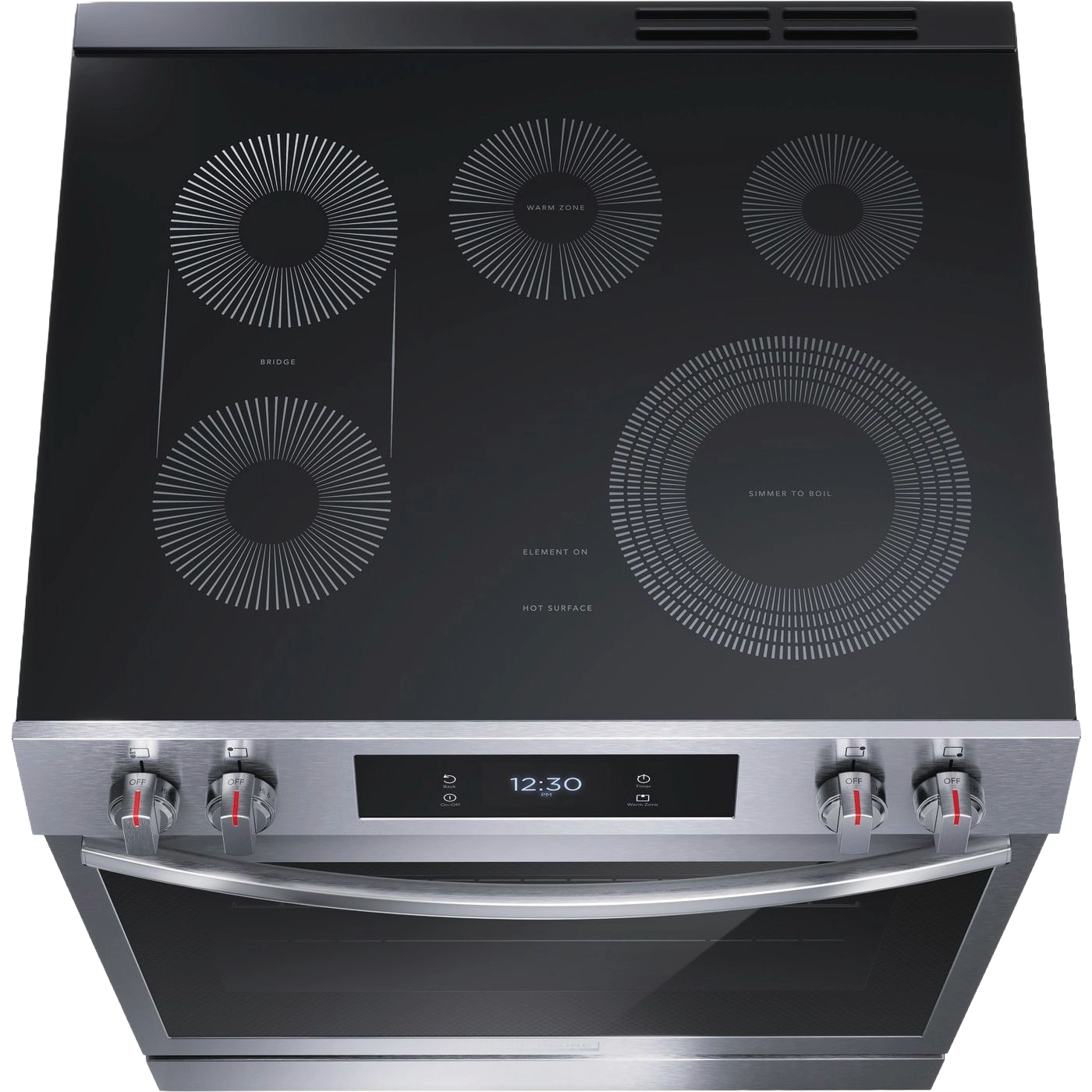 30" Front Control Electric Range with Total Convection