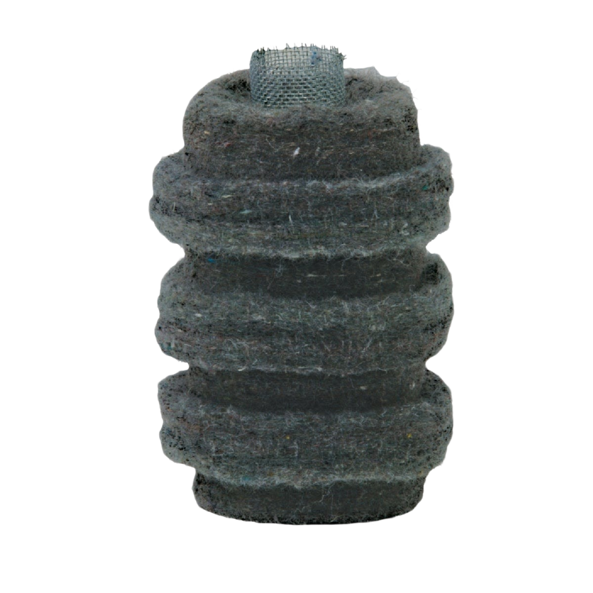 Black cylindrical fuel oil filter cartridge with mesh top designed for general filters in home improvement tasks