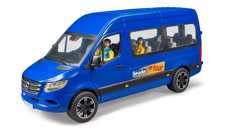 Bruder 02670 Mercedes-Benz Sprinter Transfer Van with Driver and Passenger