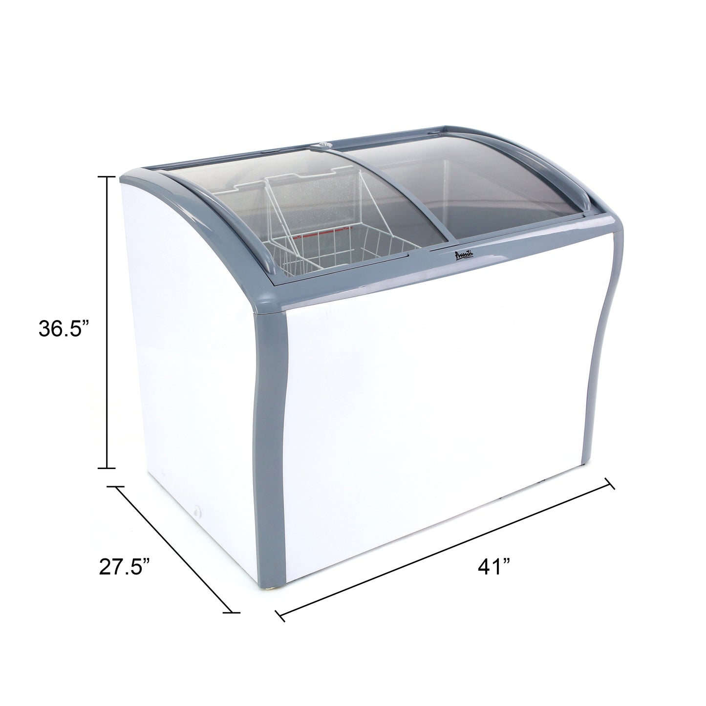 Avanti 9.5 cu. ft. Commercial Glass Top Freezer or Refrigerator - White