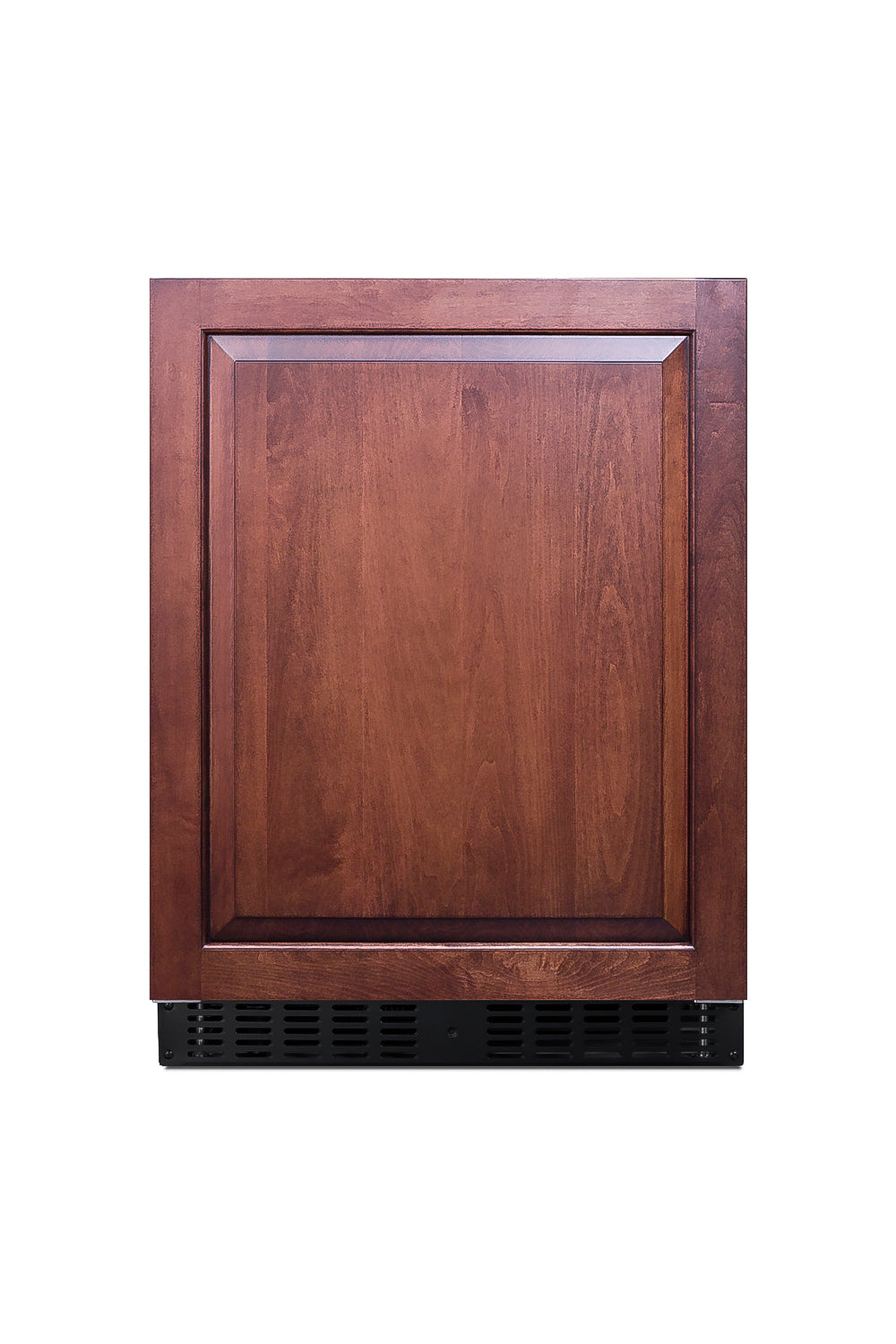 Built-in undercounter all-refrigerator with wood panel door and black vent grille in Kitchen & Kitchenware collection