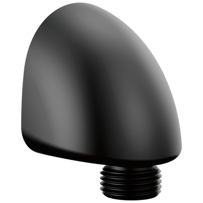 Matte black wall elbow for hand shower with 90-degree angle in bathroom faucets and showerheads under $100 collection