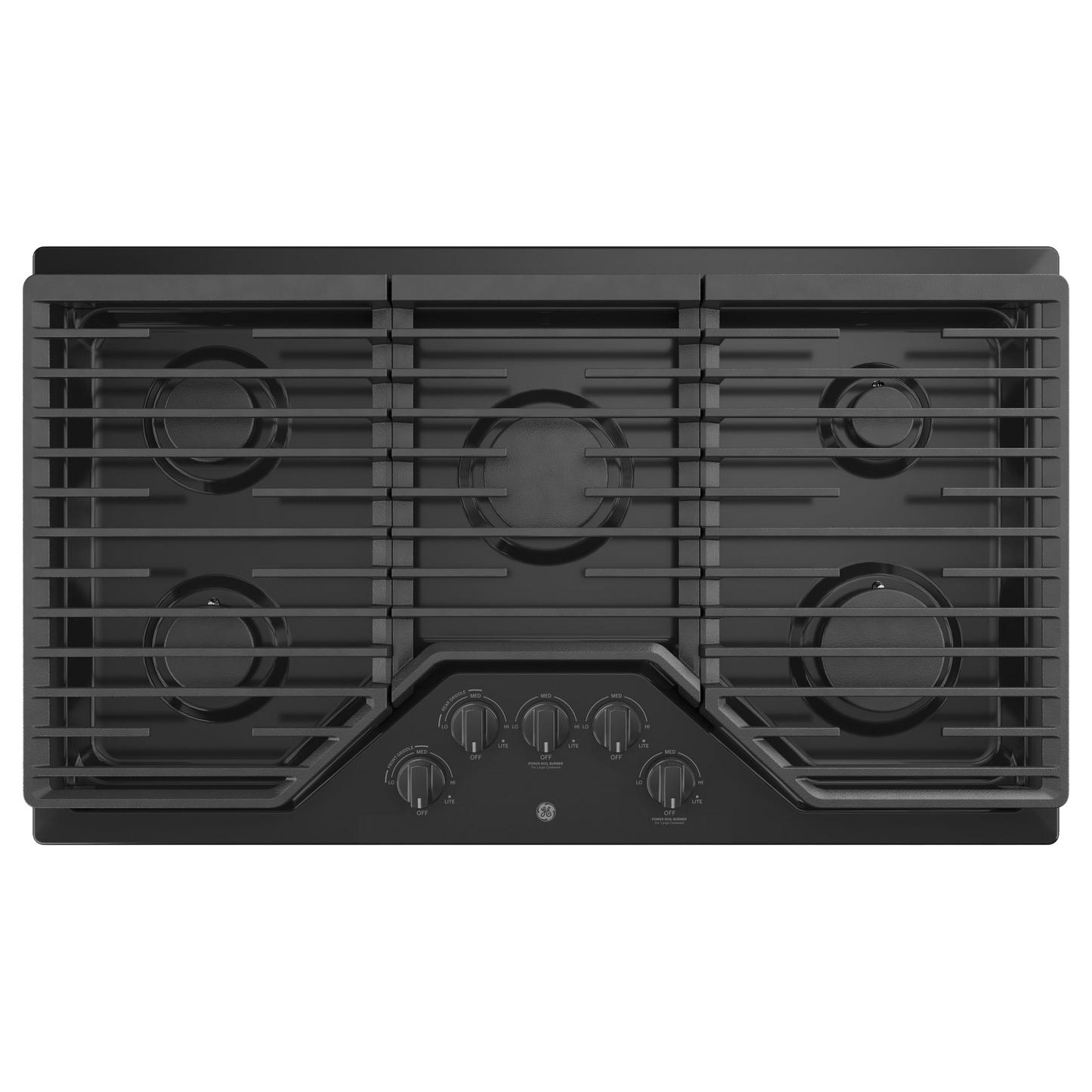 GE® 36" Built-In Gas Cooktop with 5 Burners and Dishwasher Safe Grates