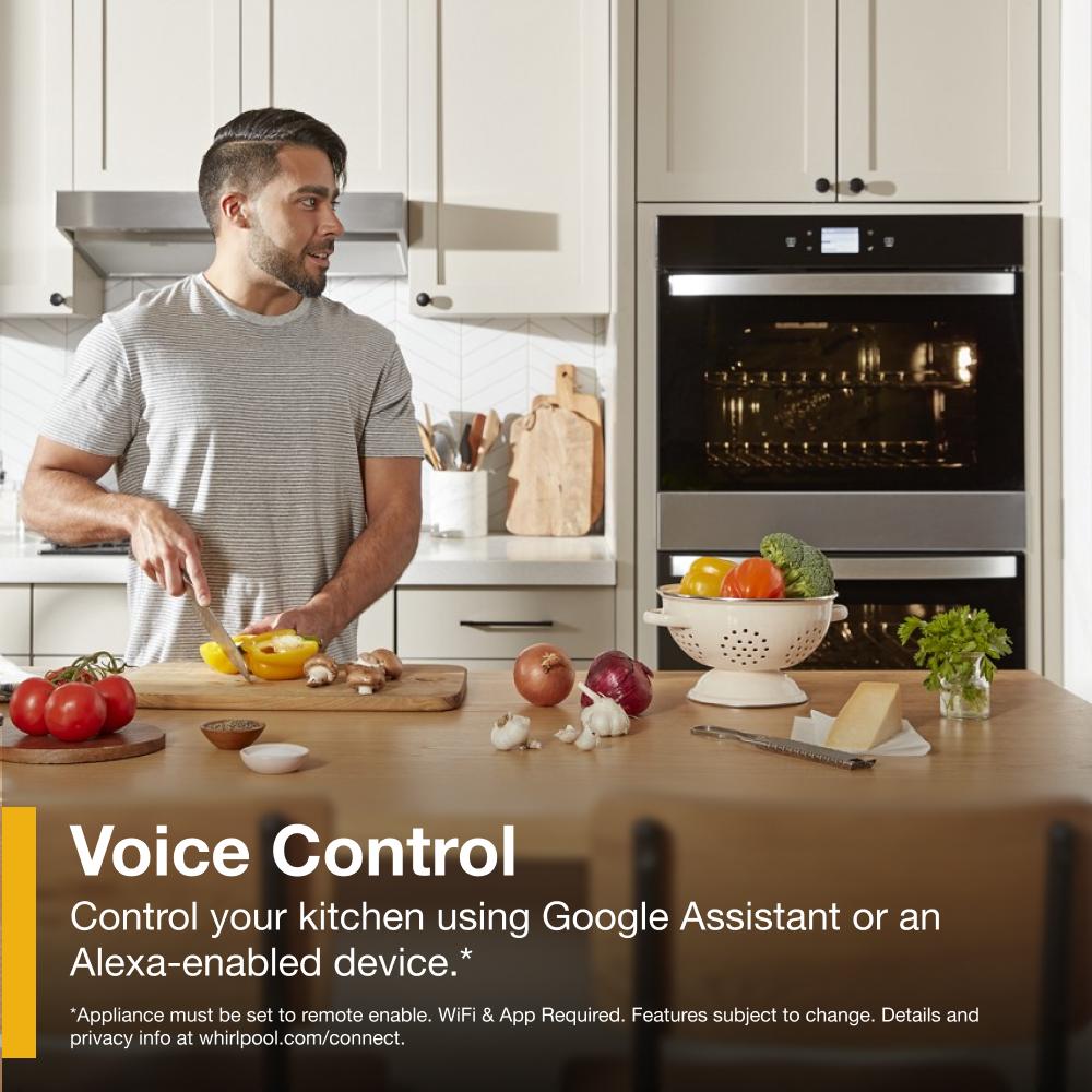 8.6 Total Cu. Ft. Double Wall Oven with Air Fry When Connected