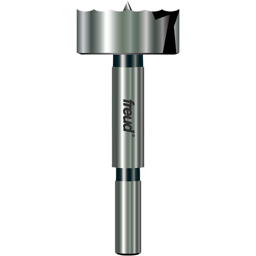 Precision Forstner drill bit with serrated cutting edge for clean wood boring in power tool accessories and drill bits collections