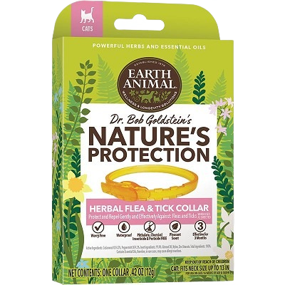 Earth Animal Herbal flea and tick collar for cats with natural herbs, mint scent, under $50 in Pet & Animal collections