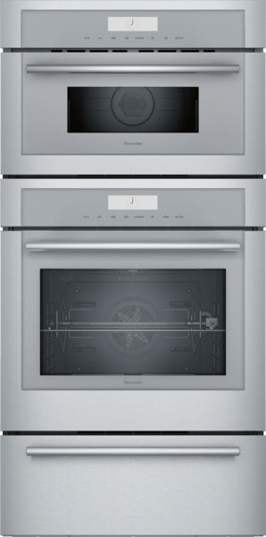 Stainless steel built-in double wall oven set with digital control panels from Thermador Kitchen & Kitchenware collection