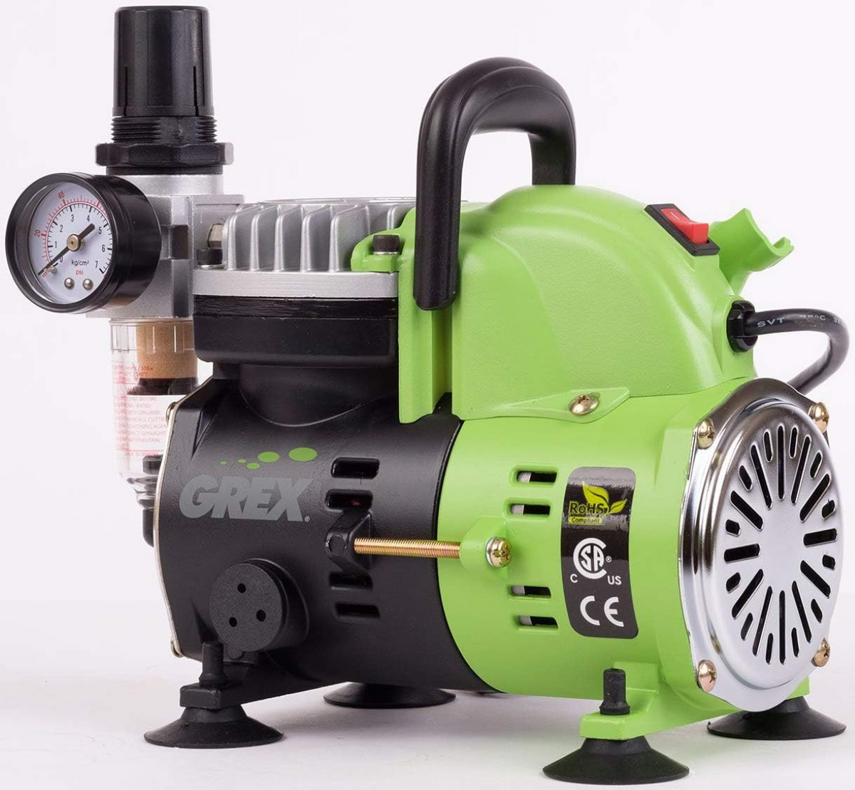 Grex Tritium.TG3 Pistol Style Top Gravity Airbrush & Compressor Combo Kit