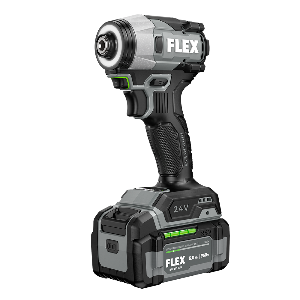 FLEX 24V 1/4" One-Touch Hex Impact Driver w/ Multi-Mode Kit