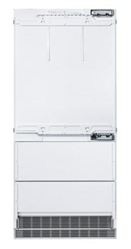 Built-in white refrigerator freezer unit with bottom freezer and right hinge in Appliances and Kitchen & Kitchenware collections