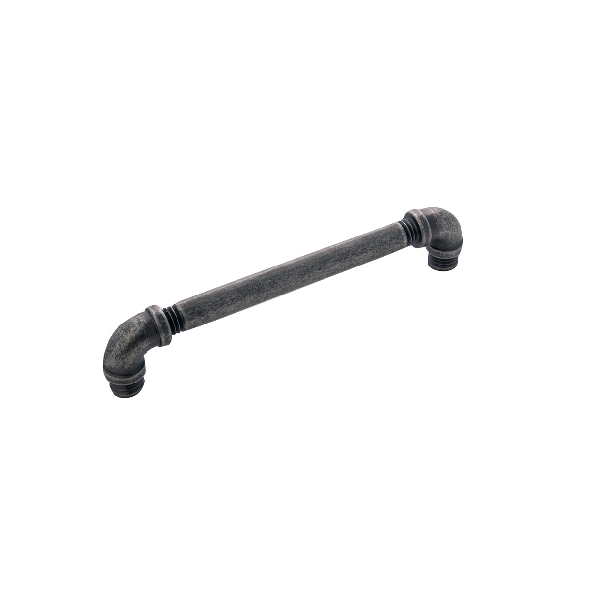 Rustic black nickel pipeline style drawer pull for cabinet and furniture hardware under $50 collection