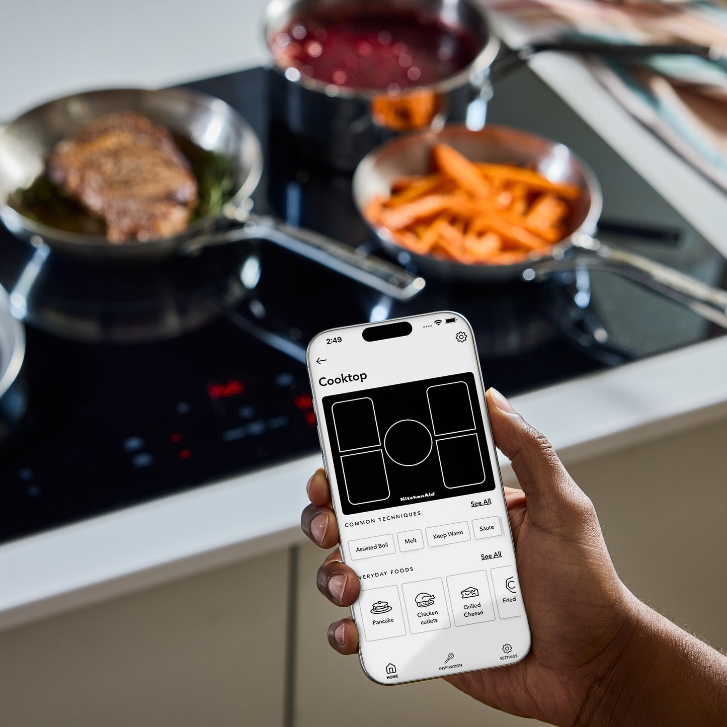 36" Temp Cook™ Induction Cooktop with 5 Cooking Zones
