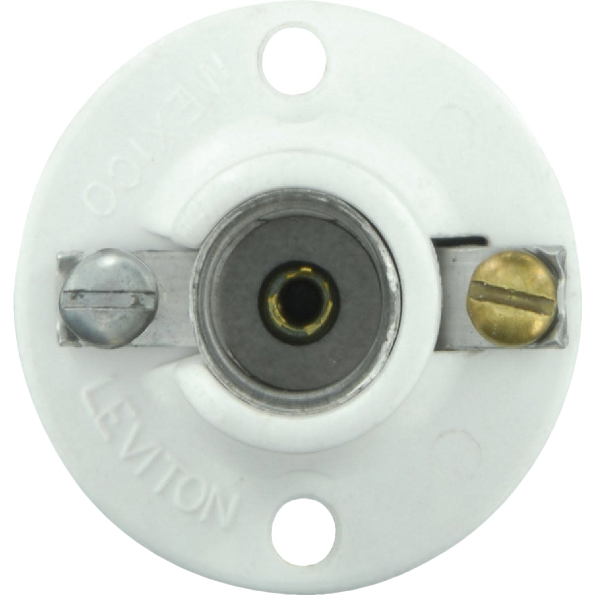 Ivory-colored incandescent flush mount candelabra lampholder for electrical and lighting installations under $50